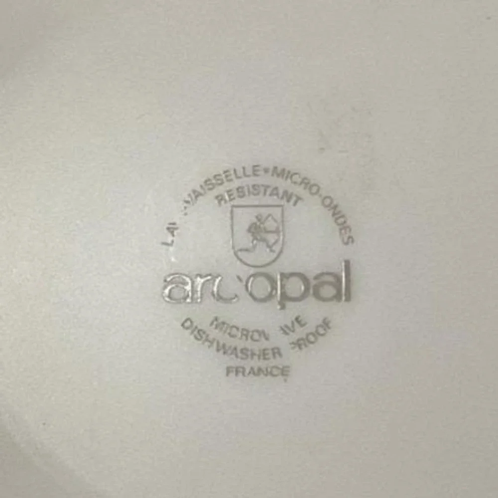 Arcopal France Pastoral Dinner Plate, Vintage Floral Dinnerware, White Tableware